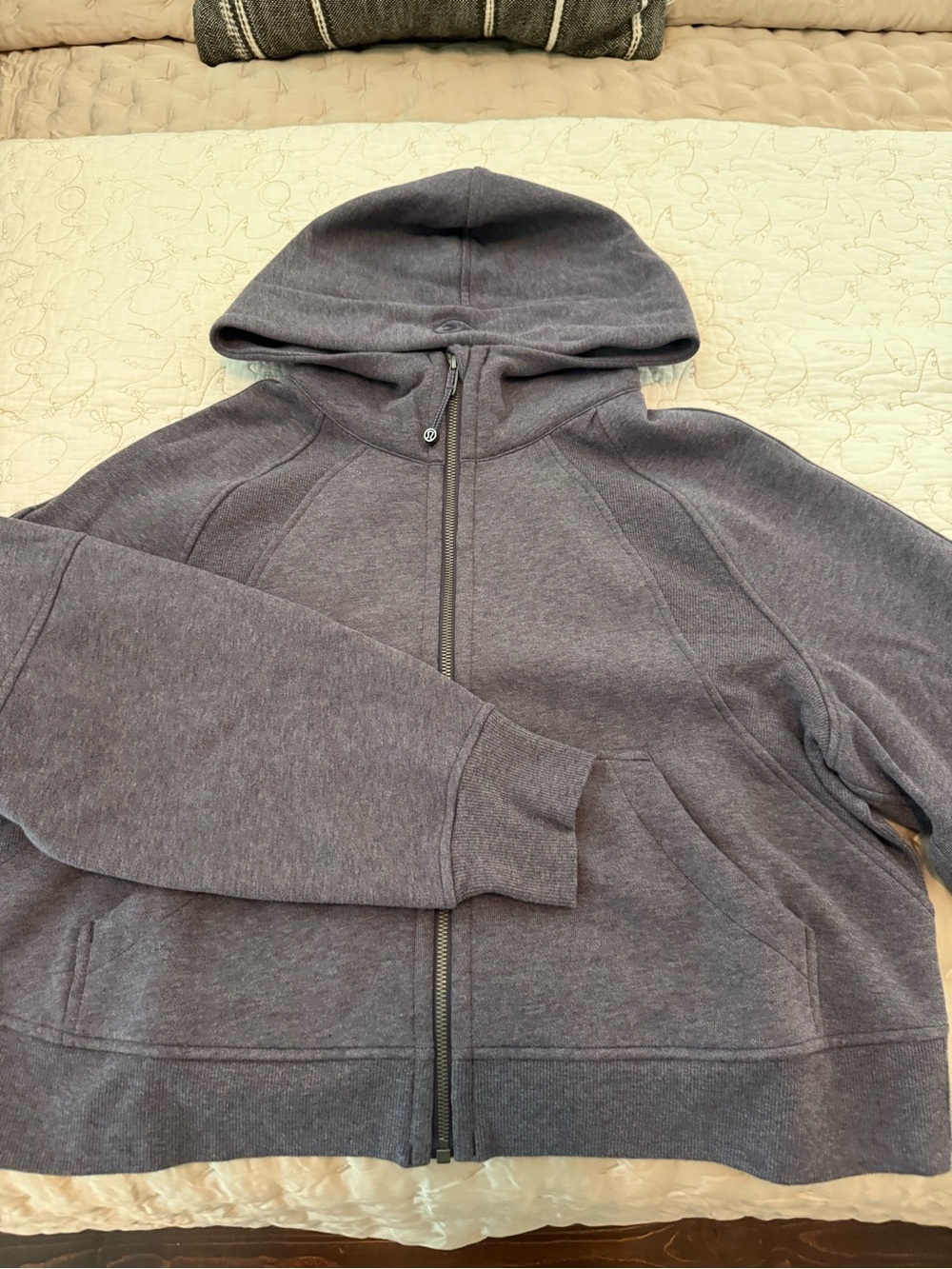 EUC Lululemon Scuba Full-Zip Hoodie M/L Heathered Grape